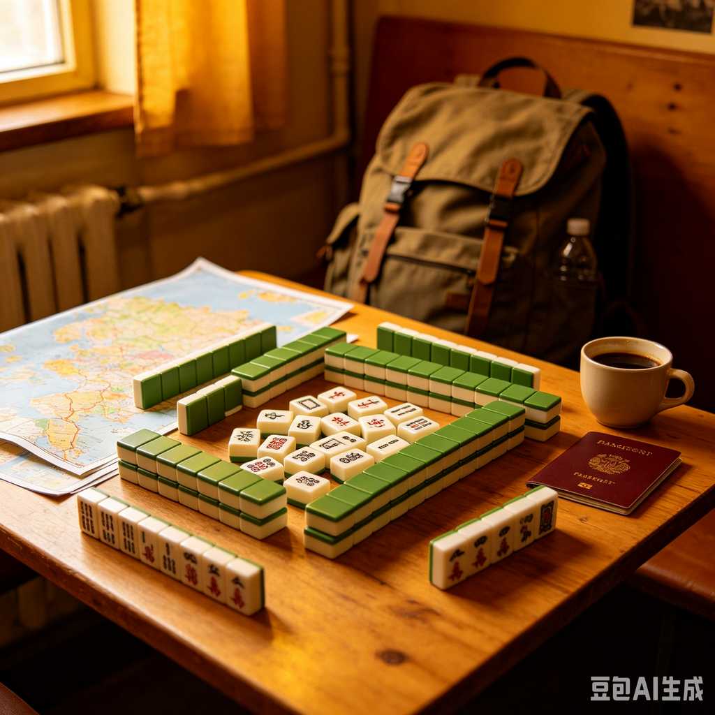 floral design mahjong set