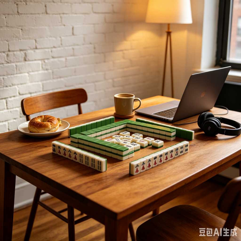 logo engrave mahjong tiles